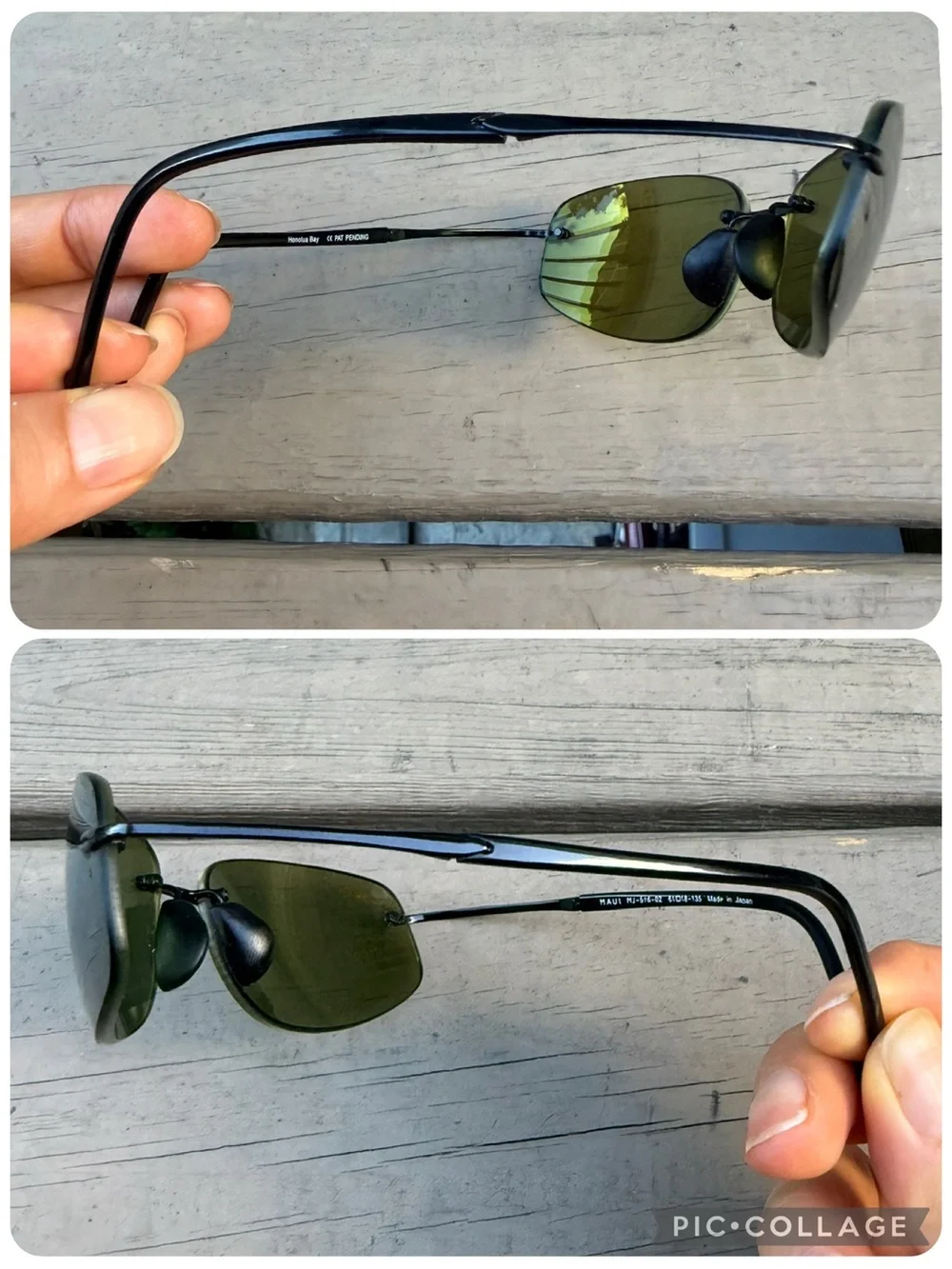 Maui Jim Honolua Bay MJ-516-02 rimless polarized sunglasses